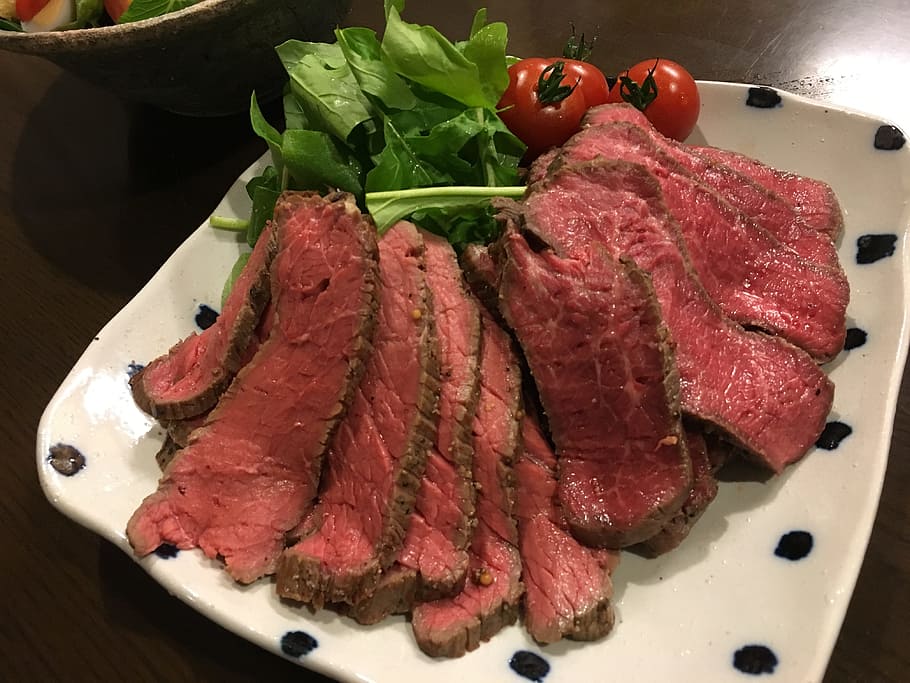 Roast Beef, Wagyu Beef, Dinner, food, meat, red, freshness