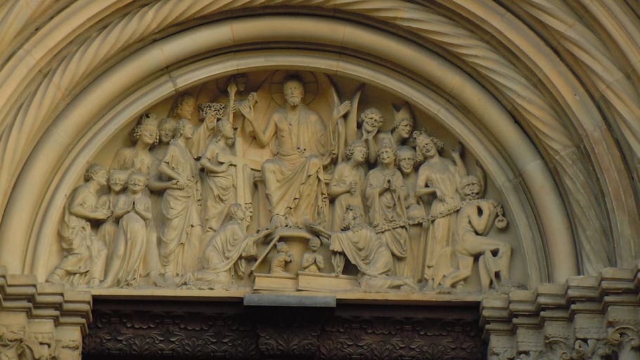 Bamberg, Cathedral, Cathedral, Architecture, stonework, sculpture HD wallpaper