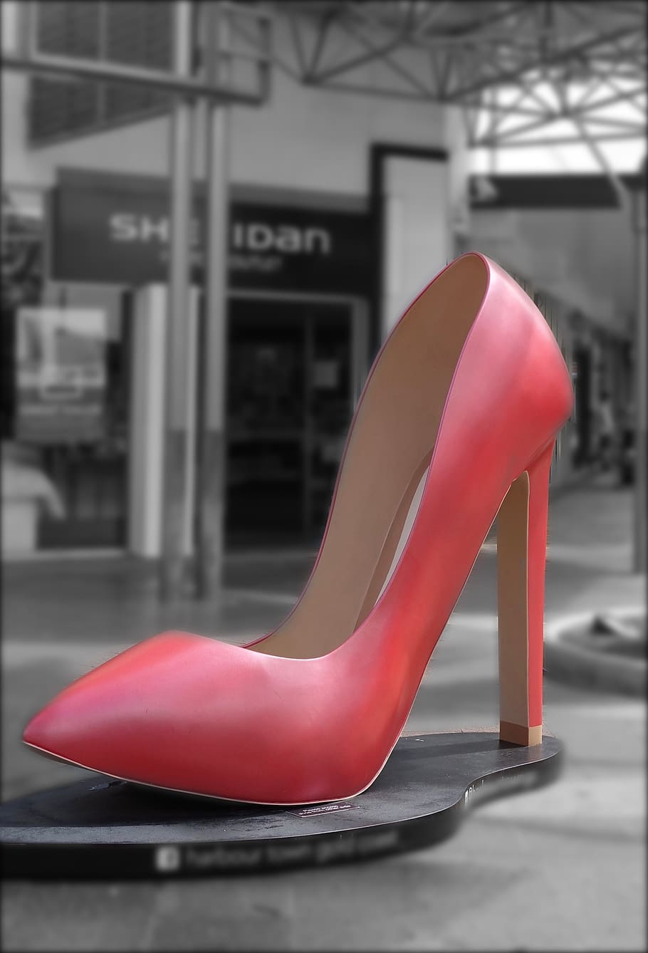 Premium Photo | A pair of high heeled shoes with one that says'i love you '