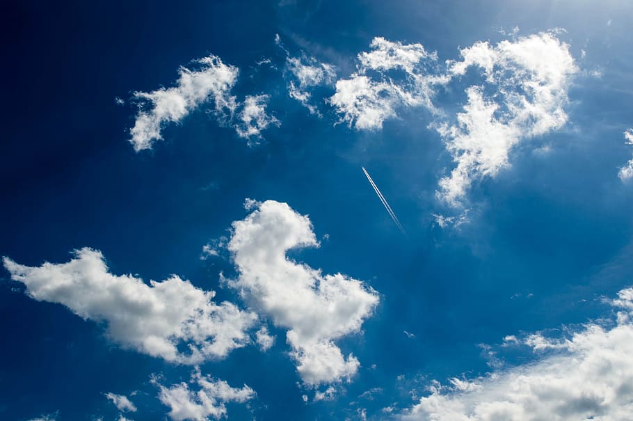 heaven, blue, sky, sun, clouds, blue sky, cyan, cloud - sky HD wallpaper