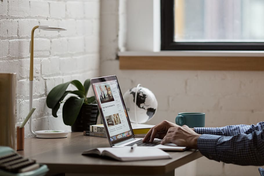 man, person, hands, coffee, business, computer, desk, globe, indoors HD wallpaper