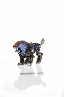black and blue Zoids Liger illustration, gundam, robot, plastic model HD wallpaper