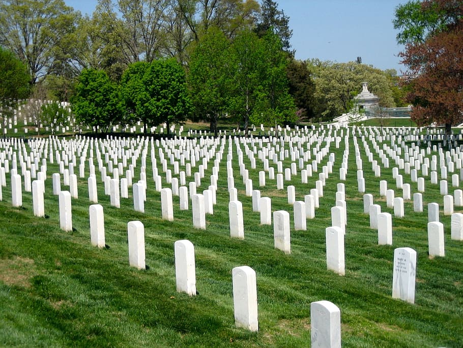 white tombstones during daytime, arlington national cemetery