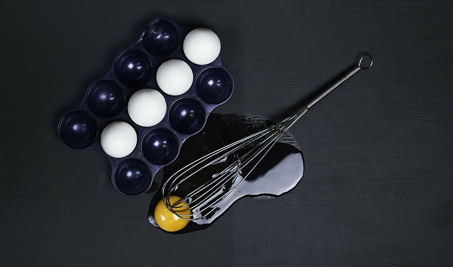 stainless steel whisk illustration, blue, container, egg mixer HD wallpaper