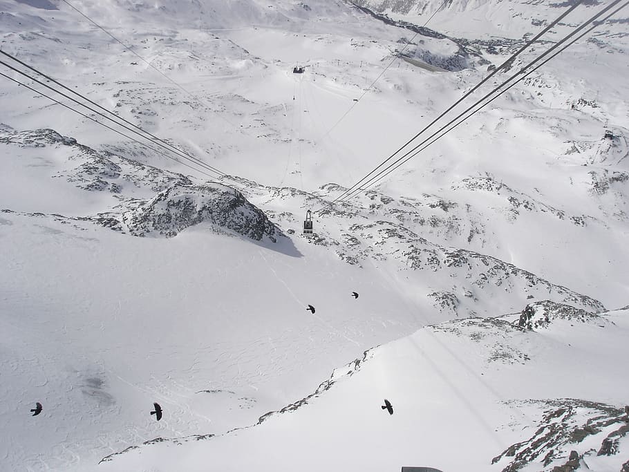cervinia, mountain, cable car, sci, snow, winter, nature, sport HD wallpaper