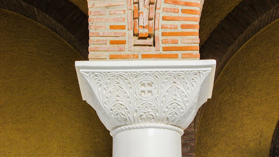 pillar capitals, architecture, column, church, elegance, classical