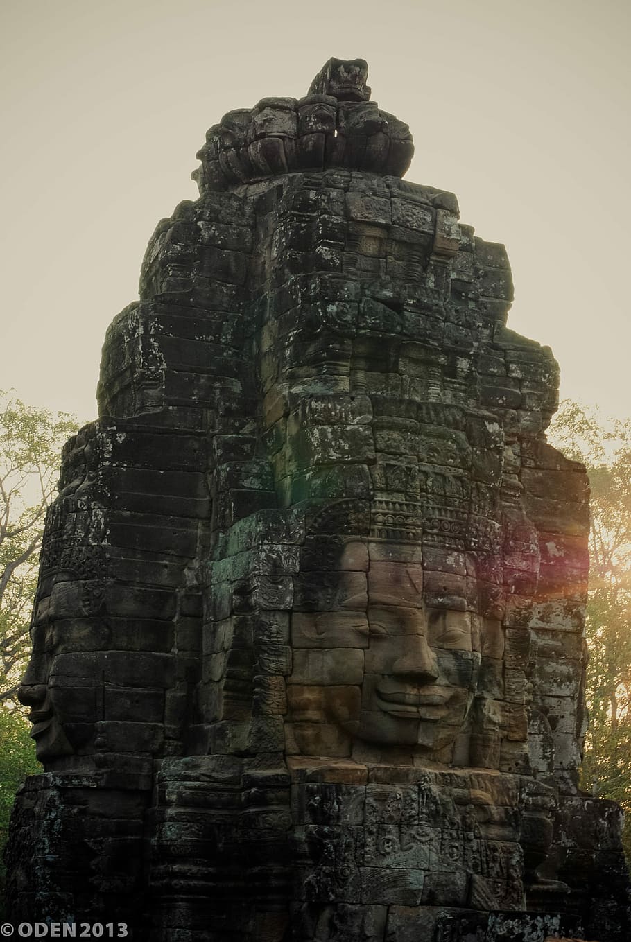 Angkor Wat, Face, Mask, Stone, Sunrise, temple, tomb, building HD wallpaper