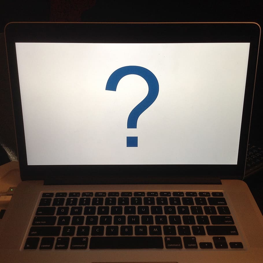 Question, Mark, Computer, Screen, why, laptop, symbol, question Mark
