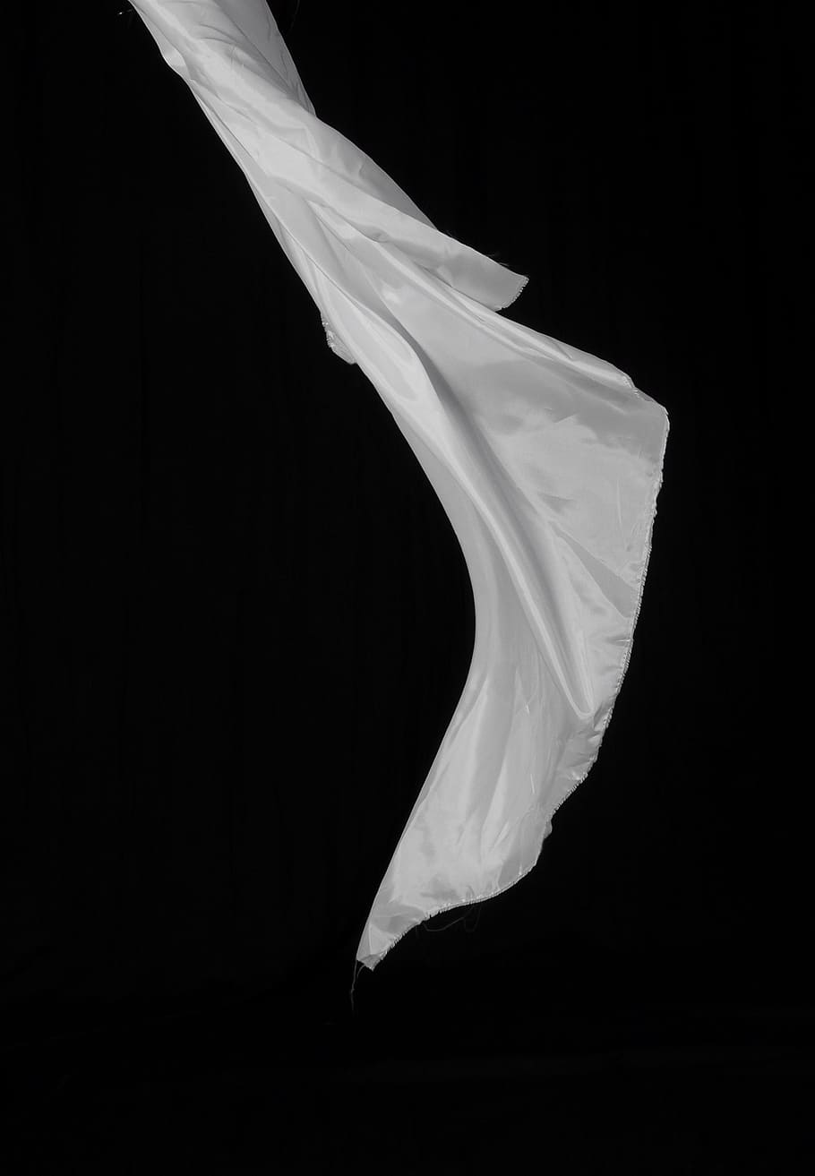 white clothing textile, towels, fabric, black background, no people HD wallpaper