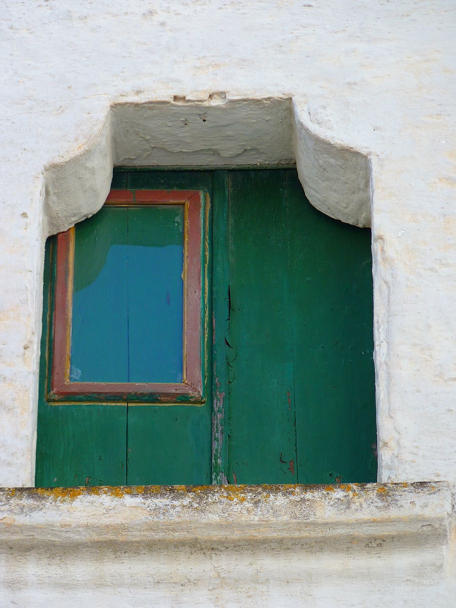 window, house, facade, green, shutter, architecture, built structure HD wallpaper