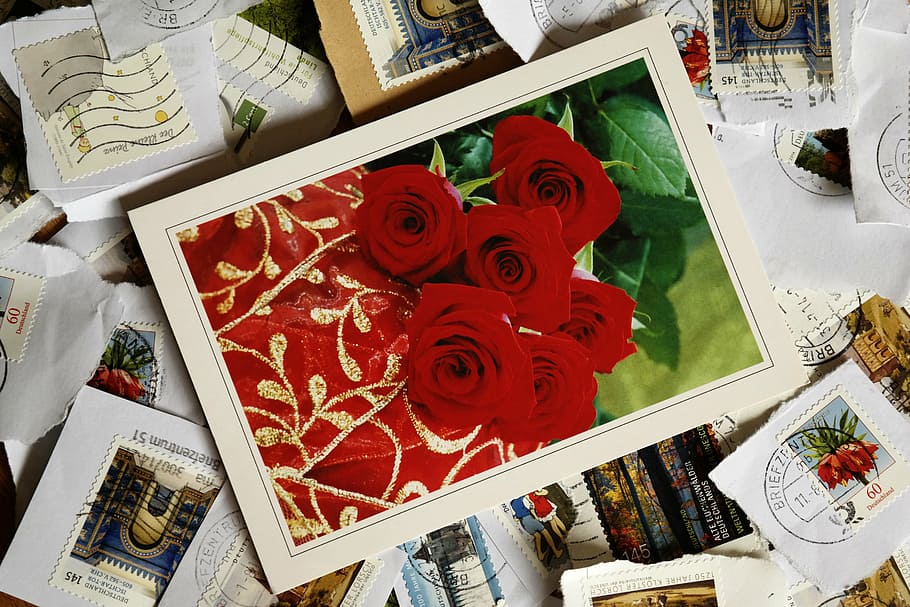 postage stamps, leave, postcard, porto, valentine's day, wedding day HD wallpaper