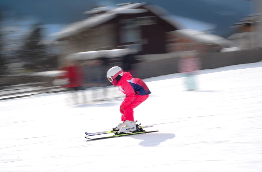 snow, winter, hurry, action, ice, skier, sport, fast, competition HD wallpaper