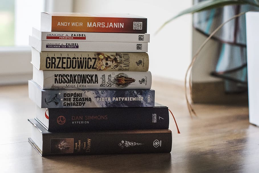 book, stack, books, fantastic, read, relaxation, hobby, indoors HD wallpaper