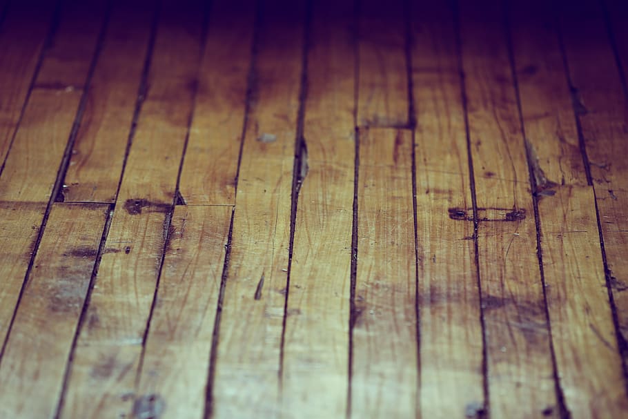 brown wooden plank, brown parquet surface, shallow focus, photography