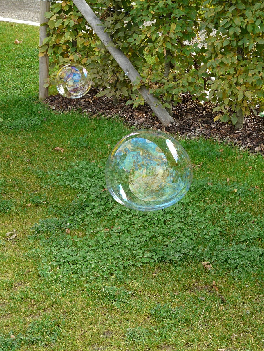 soap bubble, huge, large, shimmer, float, colorful, fly, soapy water HD wallpaper