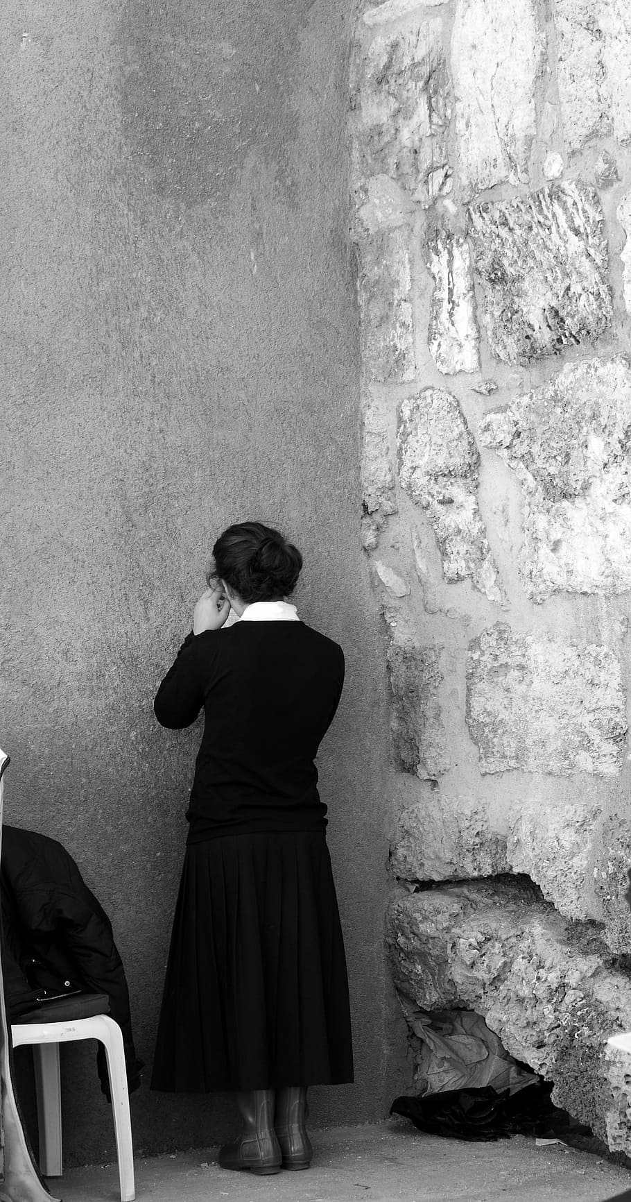 prey, jerusalem, close-up, the wailing wall, girl, israel, wall - building feature, HD wallpaper
