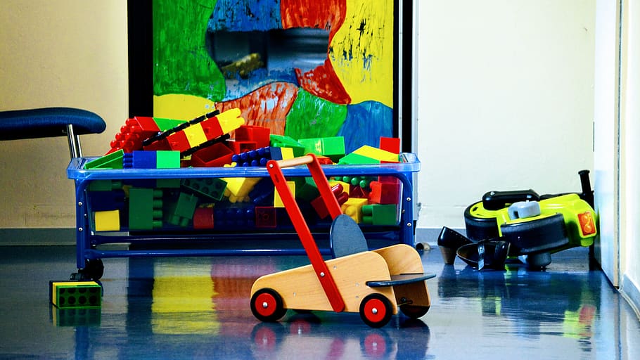 toys, kindergarten, daycare, building blocks, play, nursery school, HD wallpaper