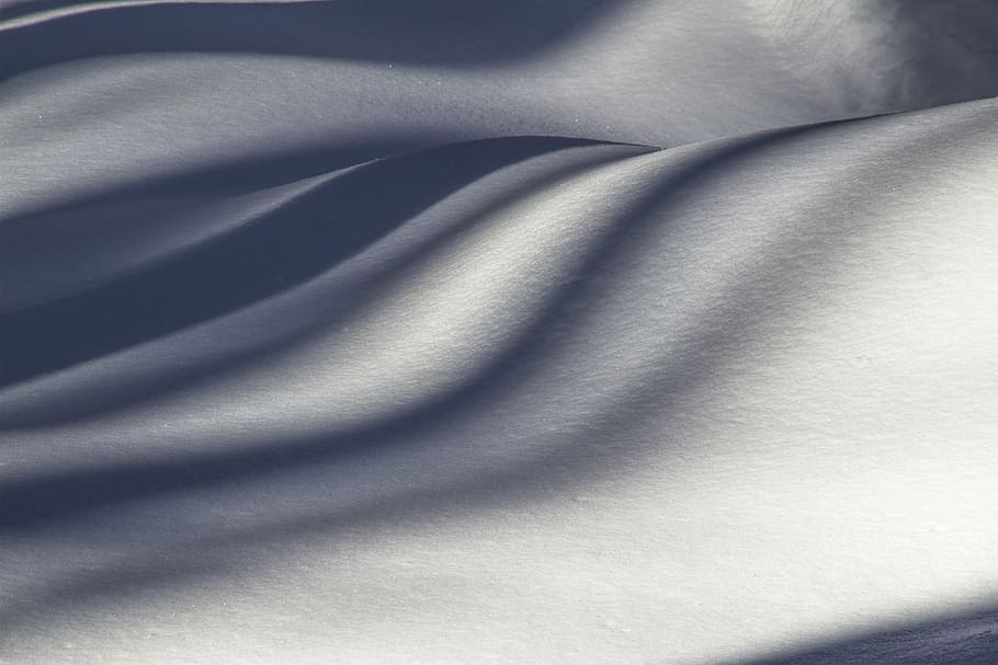 gray textile, powder snow, new zealand, snow stripes, winter