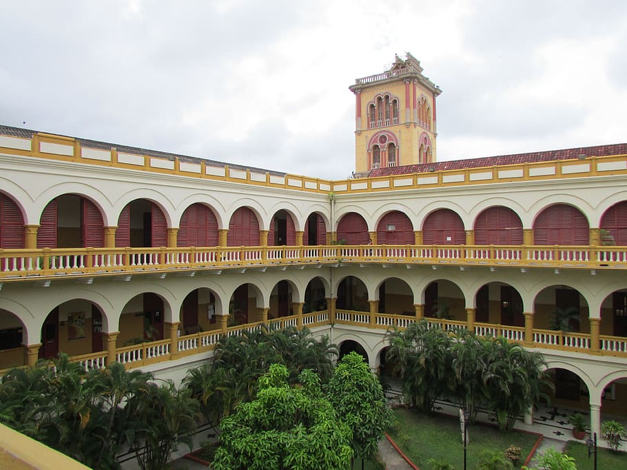 university of cartagena, alma mater, colombia, cartagena de indias, HD wallpaper