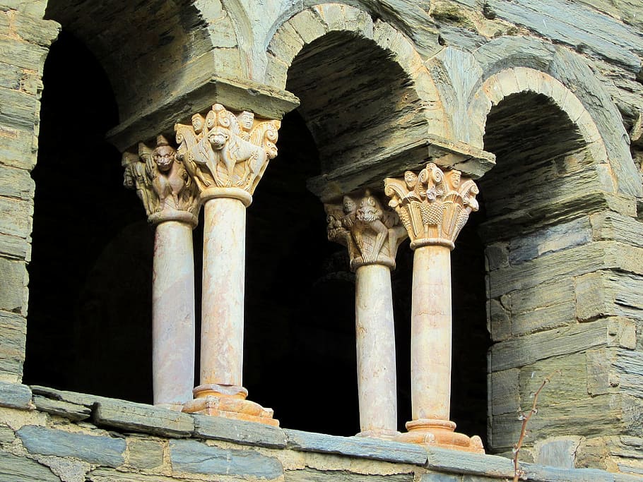 serrabone, priory, monastery, romanesque, pyrénées-orientales, HD wallpaper