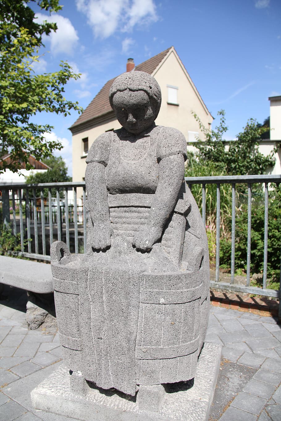sculpture, monument, stone, art and craft, representation, human representation HD wallpaper