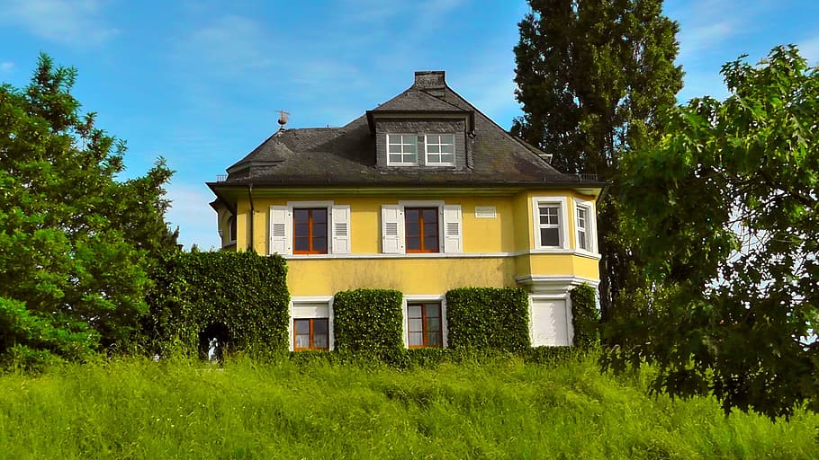 Home, Building, Facade, homes, architecture, spring, front HD wallpaper