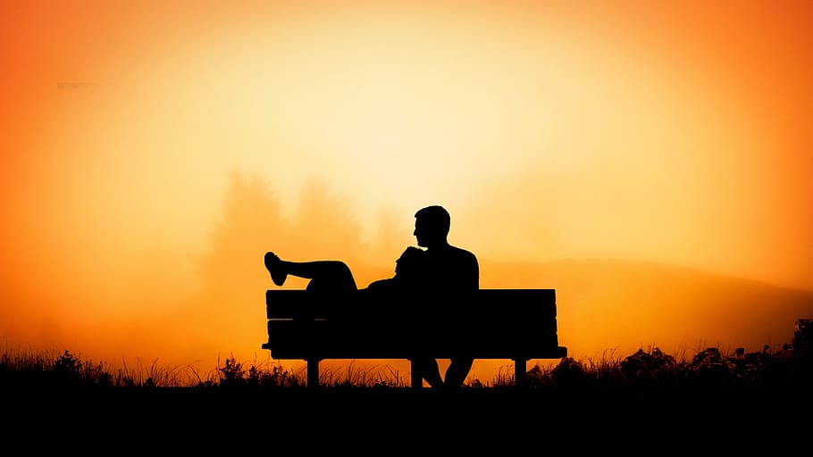 HD wallpaper: man sitting on concrete bench wearing Supreme X