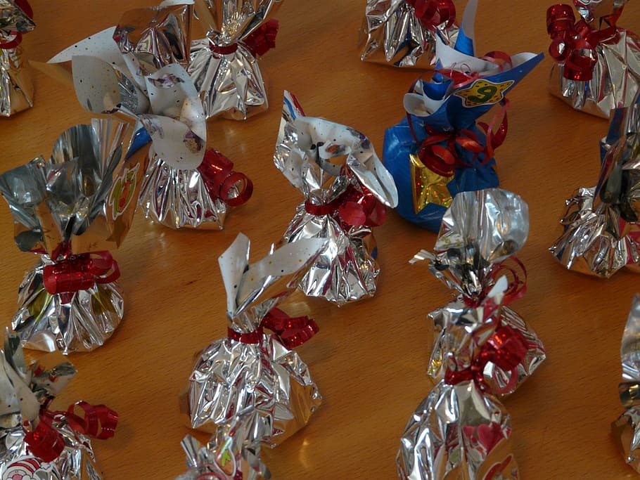 Packaging, Packed, Shiny, Loop, gift, advent calendar, indoors HD wallpaper