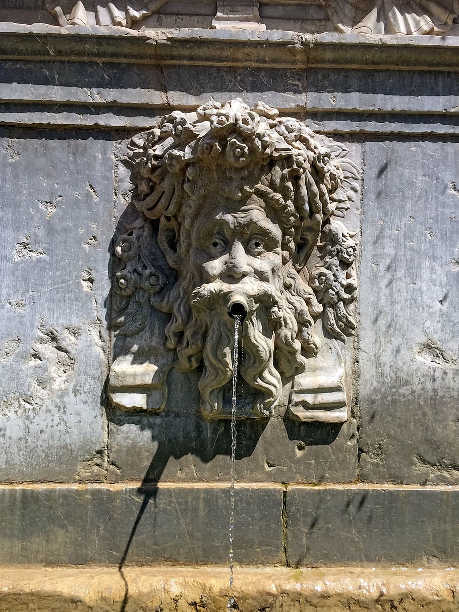 fountain, water, stone, granada, alhambra, spain, andalusia HD wallpaper