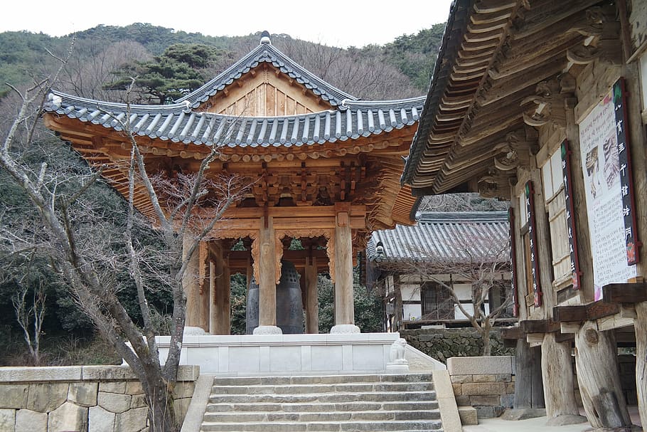 temple, hwaeomsa, jiri, architecture, built structure, building exterior HD wallpaper