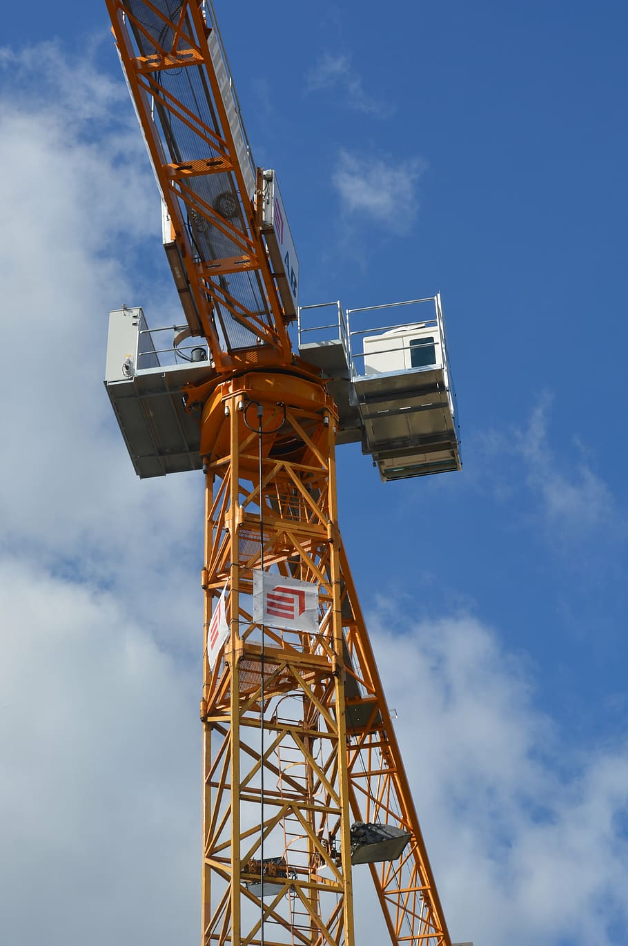 faucet, crane, air, clouds, construction, construction Industry HD wallpaper