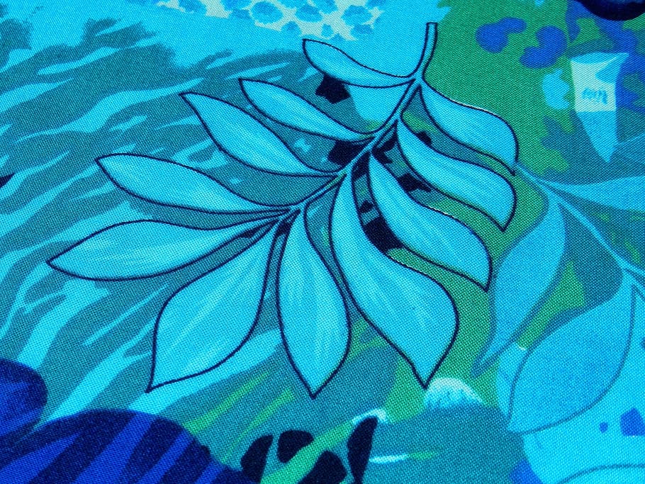 background, fabric, patterns, blue flowers, texture, textile HD wallpaper
