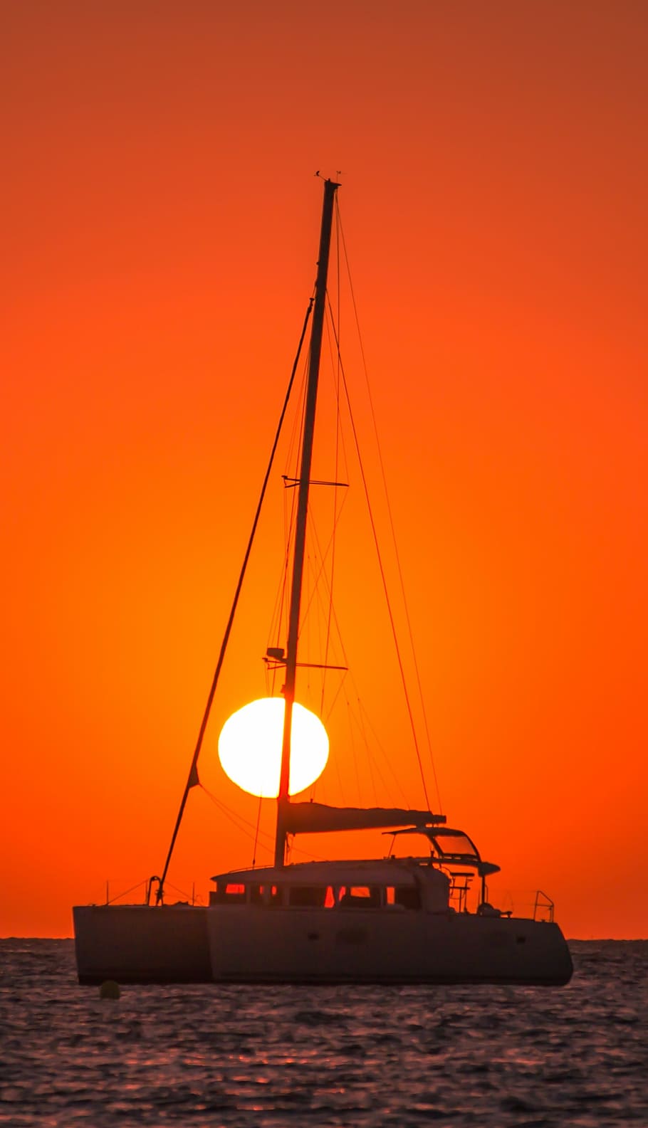 sea, sunset, boat, water, summer, colors, holidays, boats, sky, HD wallpaper