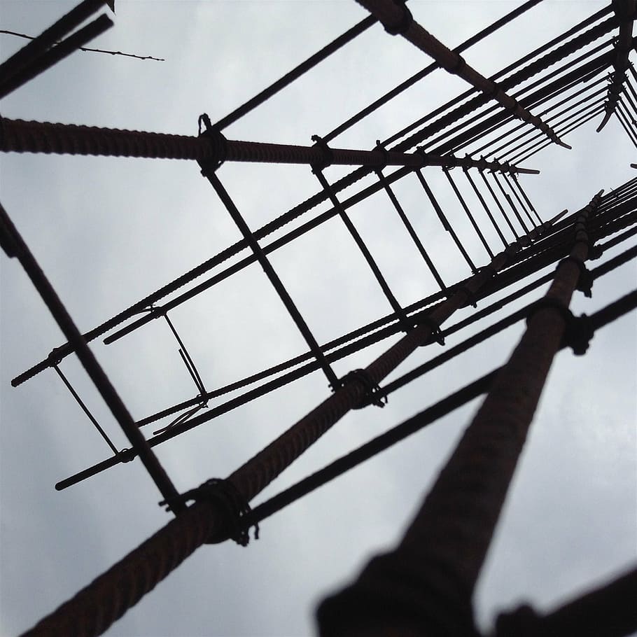 build, engineering, mason, metal, day, sky, no people, low angle view HD wallpaper