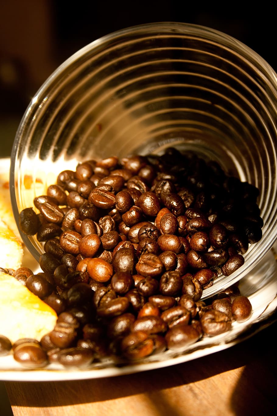 coffee, beans, brown, bowl, drink, caffeine, espresso, roasted, HD wallpape...