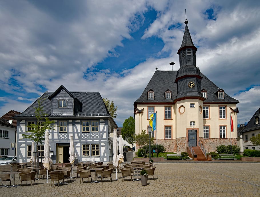 usingen, taunus, hesse, germany, old town, old building, places of interest HD wallpaper