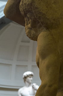 Statues, Florence, Michelangelo, david, art, prisons, tuscan art HD wallpaper