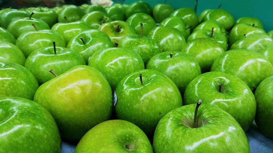 green, apple, fruit, fresh, freshness, juicy, delicious, nature HD wallpaper
