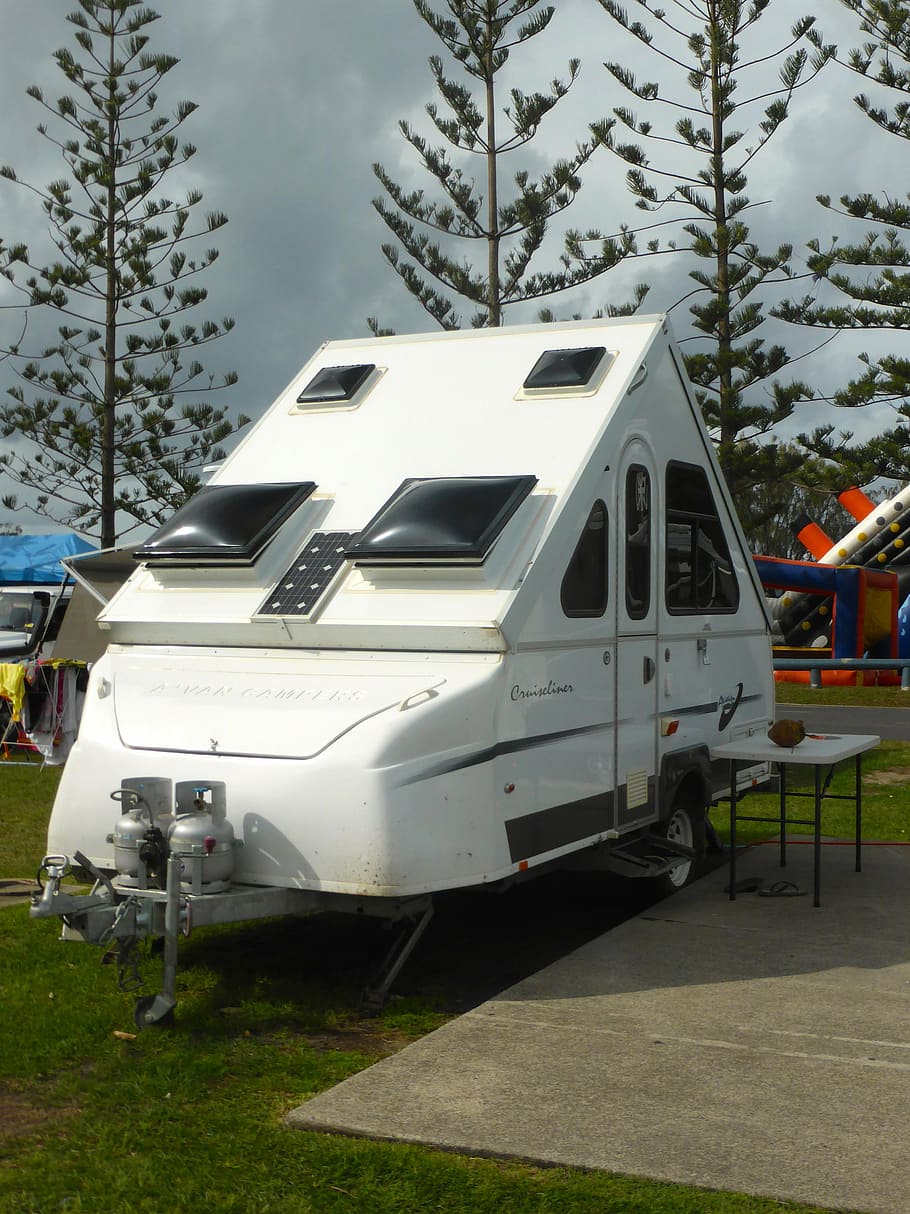 caravan, camping, holidays, camper, trailer, mobile, recreational HD wallpaper