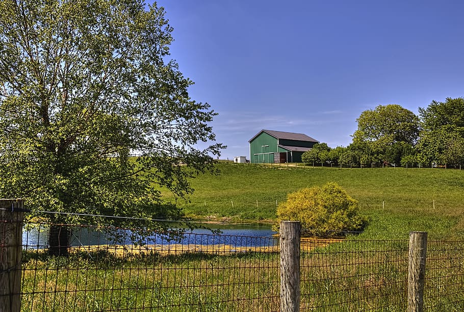 barn, rustic, barns, ohio, digital art, rural, scenic, country HD wallpaper
