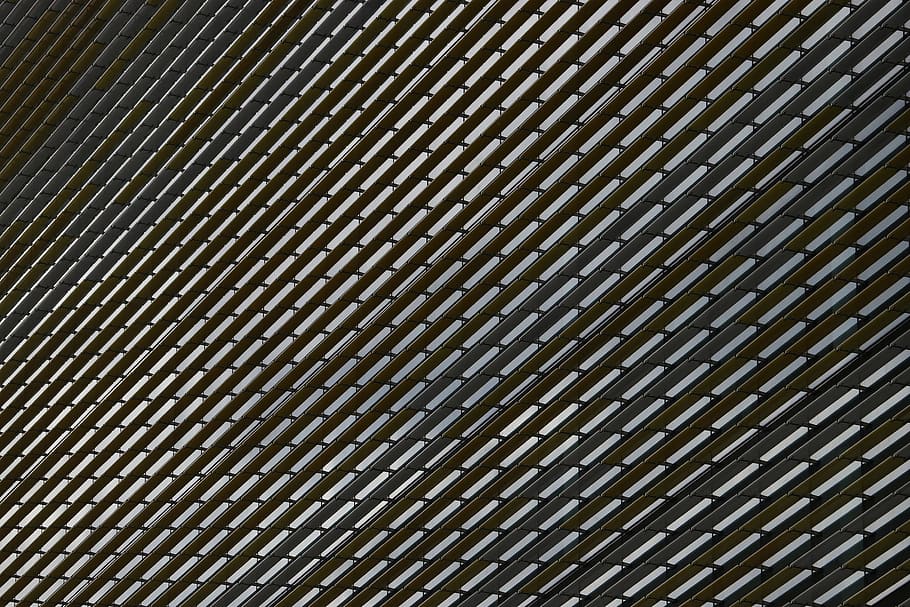 Black and white shot of building textured architecture texture in Adelaide, black and grey striped frame HD wallpaper