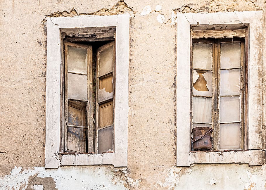 Window, Glass, Broken, Old, Building, old building, old house HD wallpaper