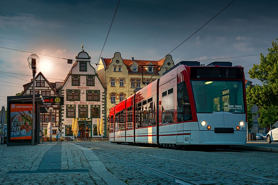 downtown, historic old town, architecture, fachwerkhäuser, HD wallpaper