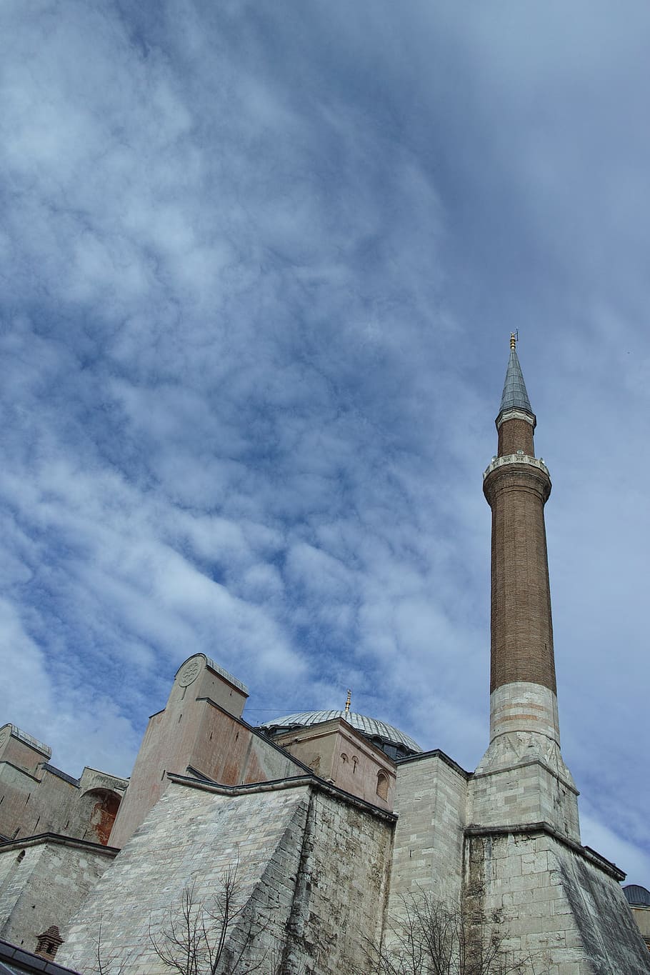 hagia sophia, church, blue, cami, minaret, islam, architecture, HD wallpaper