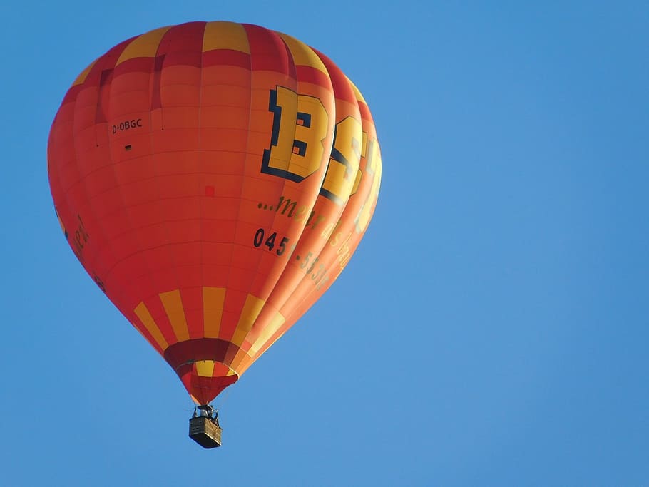 Hot Air Balloon, Sky, Blue, Float, hot air balloon ride, the hot air balloon ride HD wallpaper