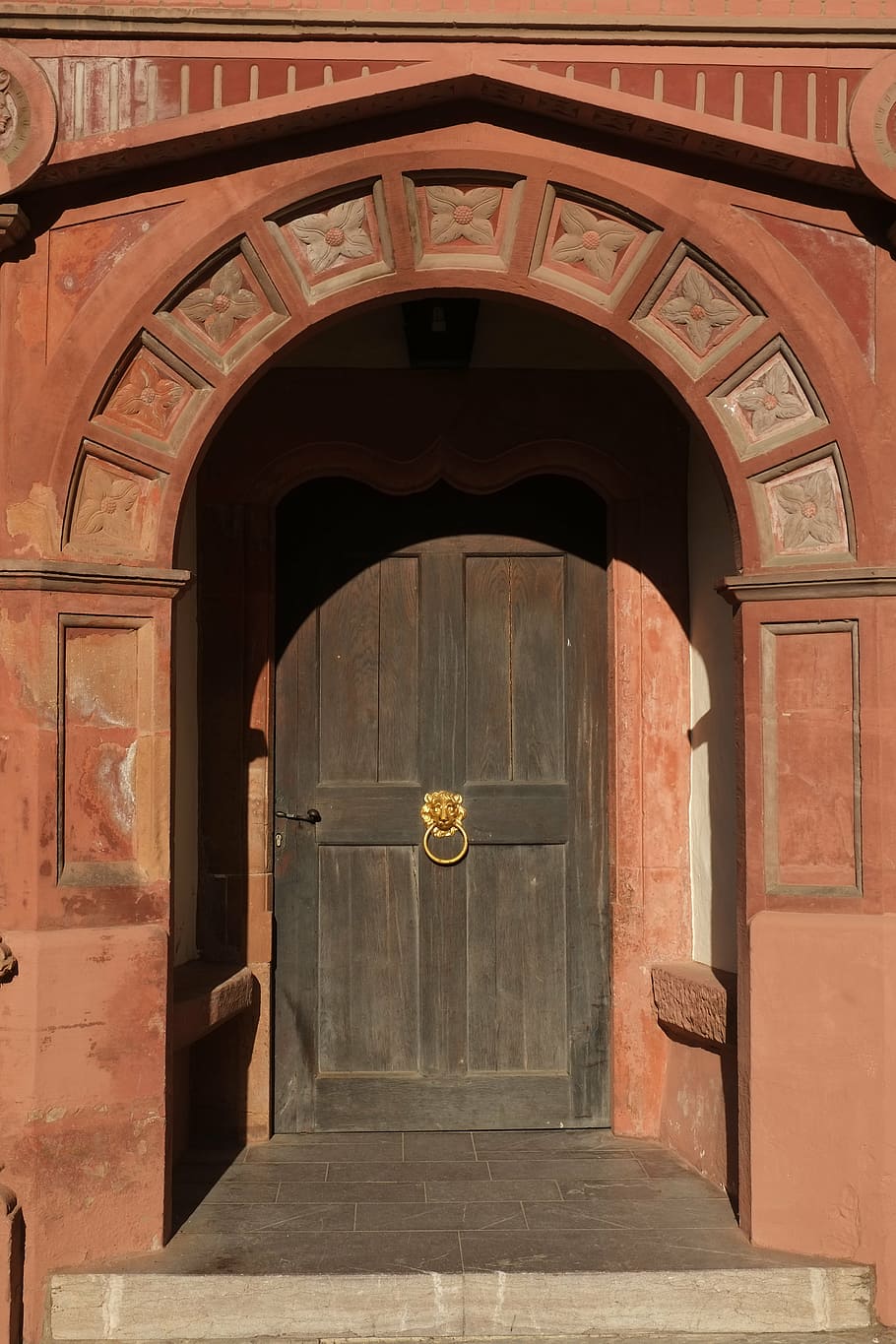 door, archway, input, architecture, portal, ornament, decorated HD wallpaper