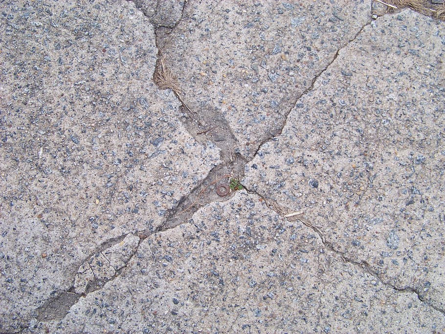 cement, gray, cracked, concrete, old, rough, material, textured HD wallpaper