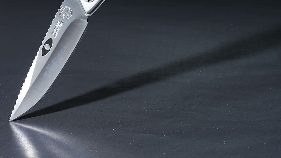 Steel, Blade, Sharp, Shadow, single Object, no People, studio shot HD wallpaper