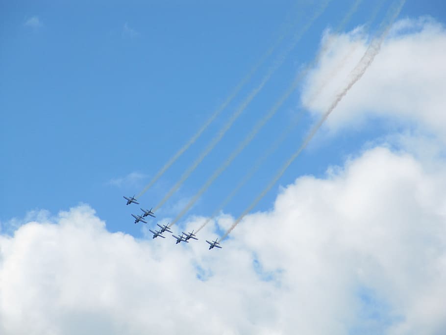 Flight, Fly, Staffel, flugshow, flight staffel, aerobatics HD wallpaper
