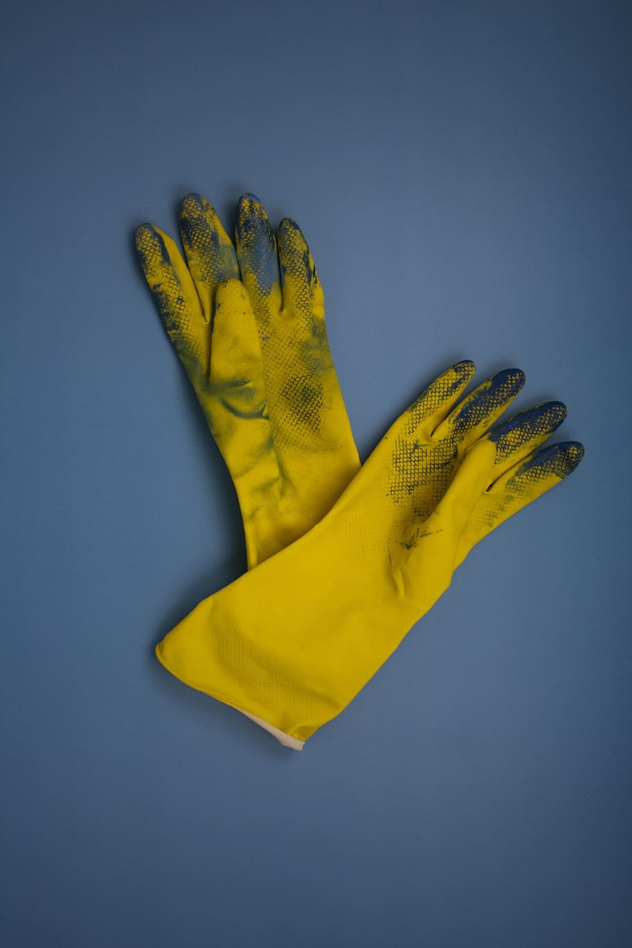 gloves, work, yellow, dirty, protection, hand, working, protective, HD wallpaper
